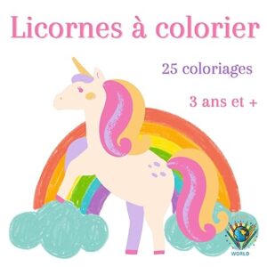 Licornes à colorier